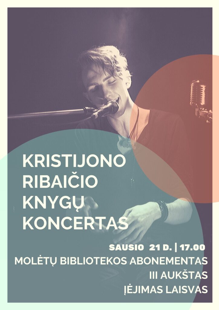 Kristijono Ribaičio koncerto plakatas