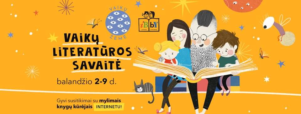 vaikų literatūros savaitės plakatas
