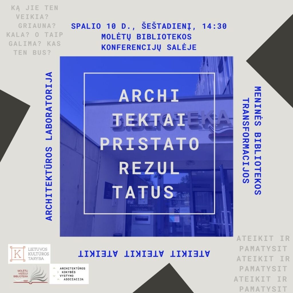 Susitikimo su architektais plakatas