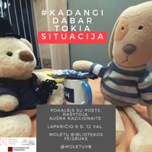 Susitikimo su Aušra Kaziliūnaite plakatas 