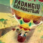 vaikai skrenda oro balionu