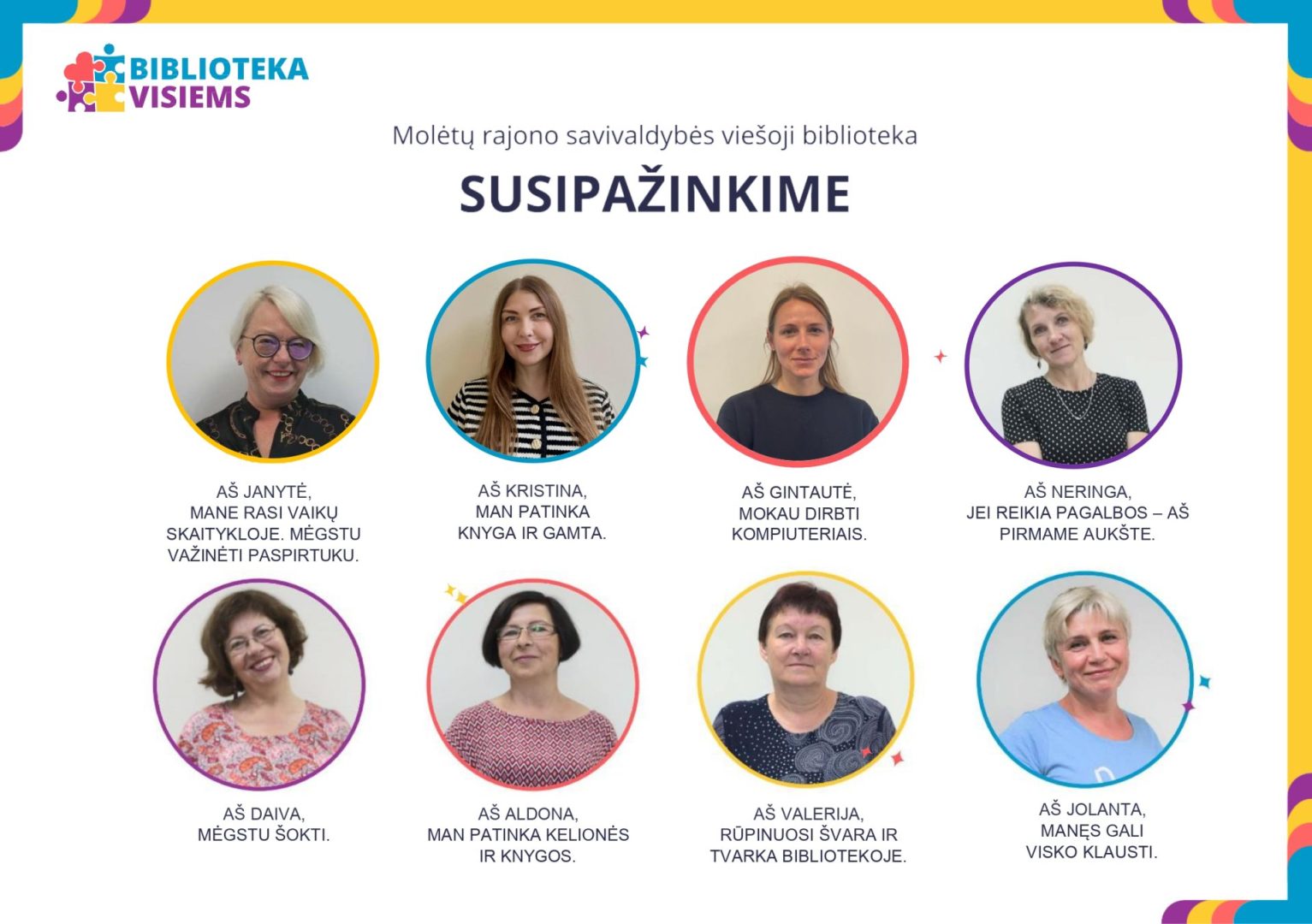 Molėtų viešosios bibliotekos socialinis plakatas