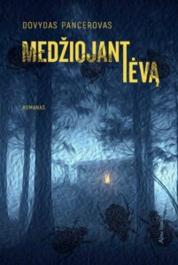 naktis, namas tarp medžių, jonvabaliai