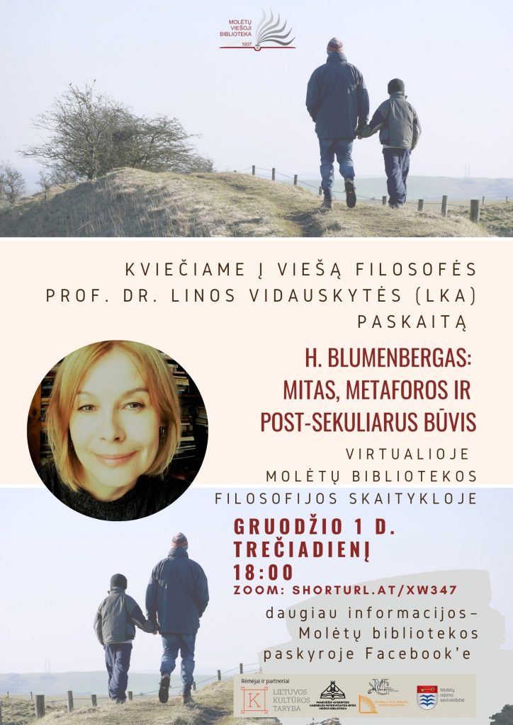 Filosofės Linos Vidauskytės paskaitos plakatas