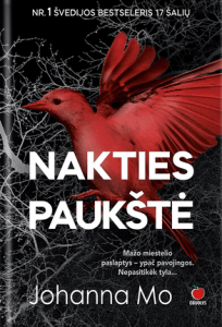 paukštis tamsiame fone
