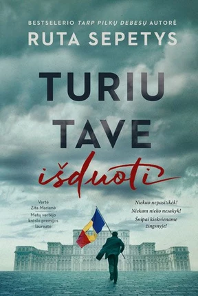žmogus su vėliava