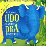 dramblys neša uodą ant nugaros