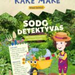 mergaitė veža daržoves su karučiu