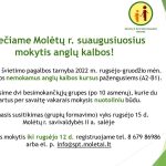 Kvietimas mokytis anglų k.