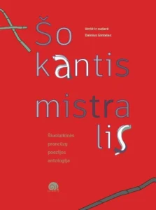 Knygos antraštė raudoname fone