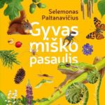 gyvūnai, augalai, medžiai, grybai geltoname fone