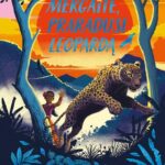 mergaitė džiunglėse gaudo bėgantį leopardą