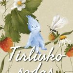 lašelis Tirliukas sėdi ant žemuogės lapo