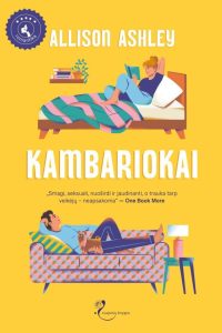 mergina guli lovoje ir skaito knygą, kitoje lovoje guli vaikinas