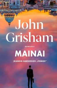 vyras su portfeliu stovi prie įėjimo į miestą