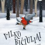 vilkas čiuožia pačiūžomis miške