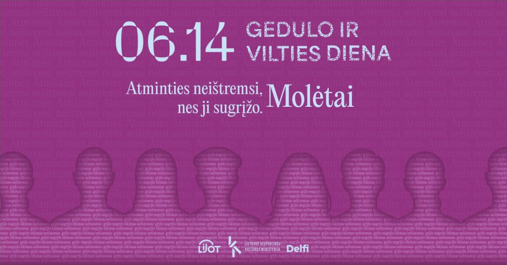 atminties neištremsi akcijos plakatas