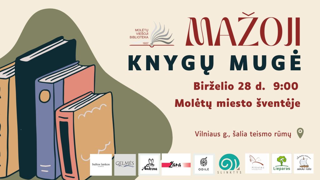 mažoji knygų mugė Molėtų miesto šventėje