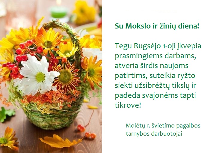 Su Mokslo ir žinių diena!