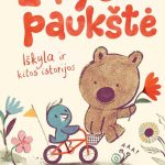 paukštelis veža ant dviračio meškiuką